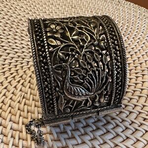 Intricate Silver Cuff Bracelet